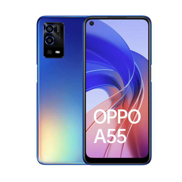 Buy OPPO A55 (4GB RAM, 64GB, Rainbow Blue) Online - Croma